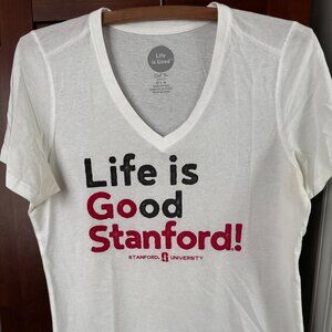 Ladies Stanford Life is Good T-shirt, Sz L